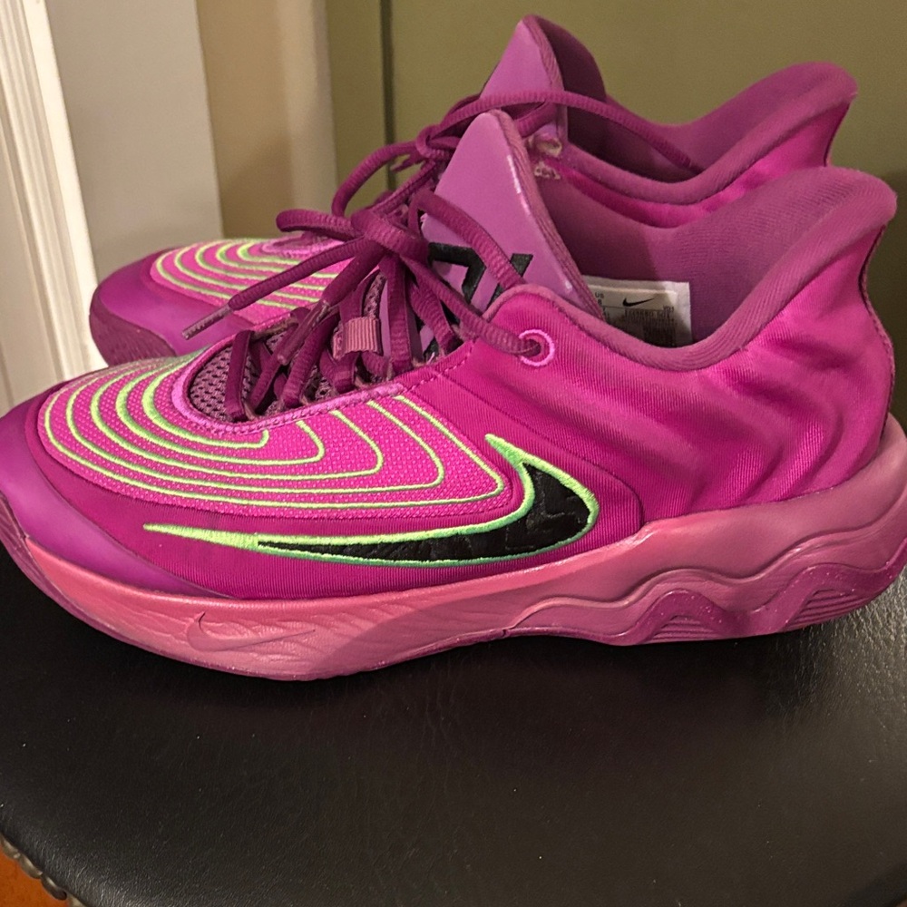 Nike Athletic Shoes in Purple and Green